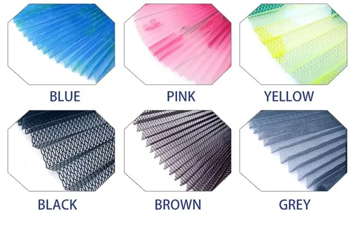 Pleated Mesh Color